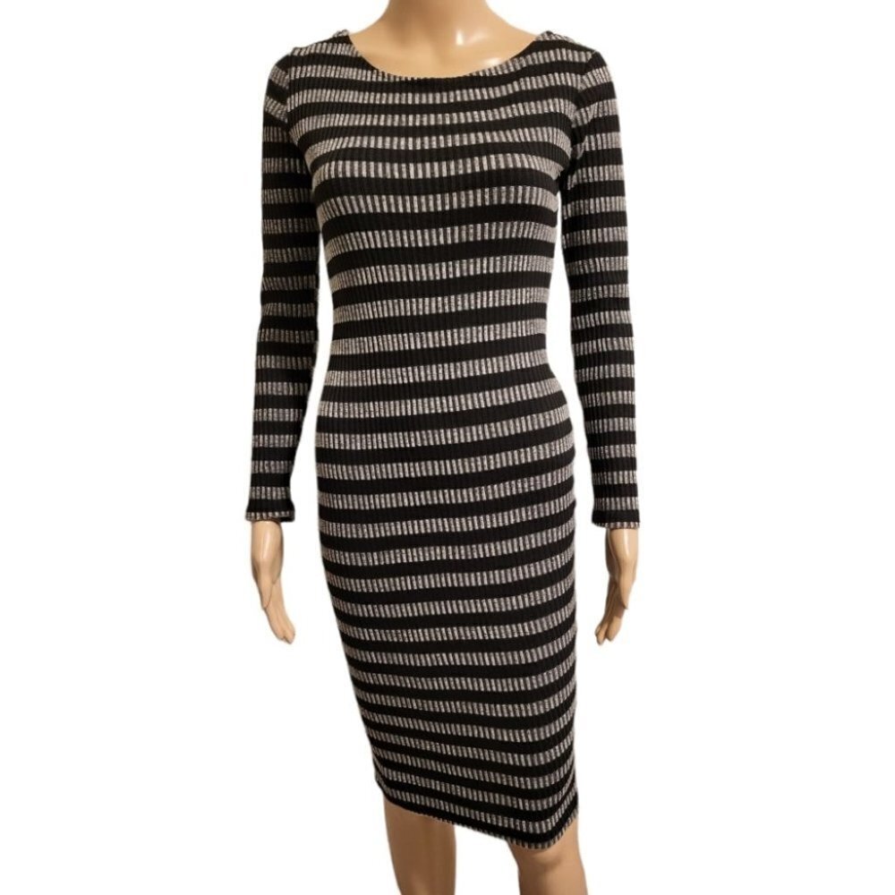Striped Dress by Black Bead USA